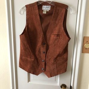 Erez Levy Leather Vest Cowgirl Style